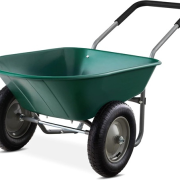 Best Choice Products Dual-Wheel Home Utility Yard Wheelbarrow