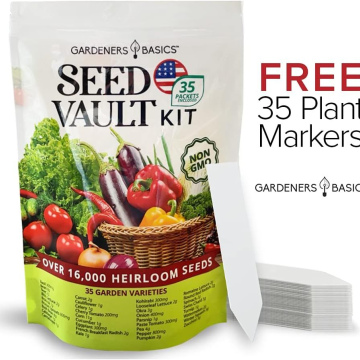 Gardeners Basics Survival Vegetable Seeds Garden Kit