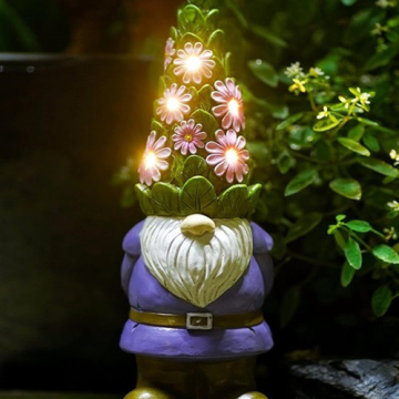 Nacome Solar Garden Gnome with lights